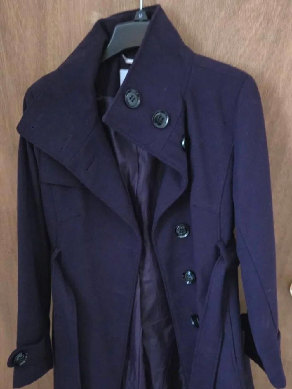 Women's size Medium mid length wool coat
